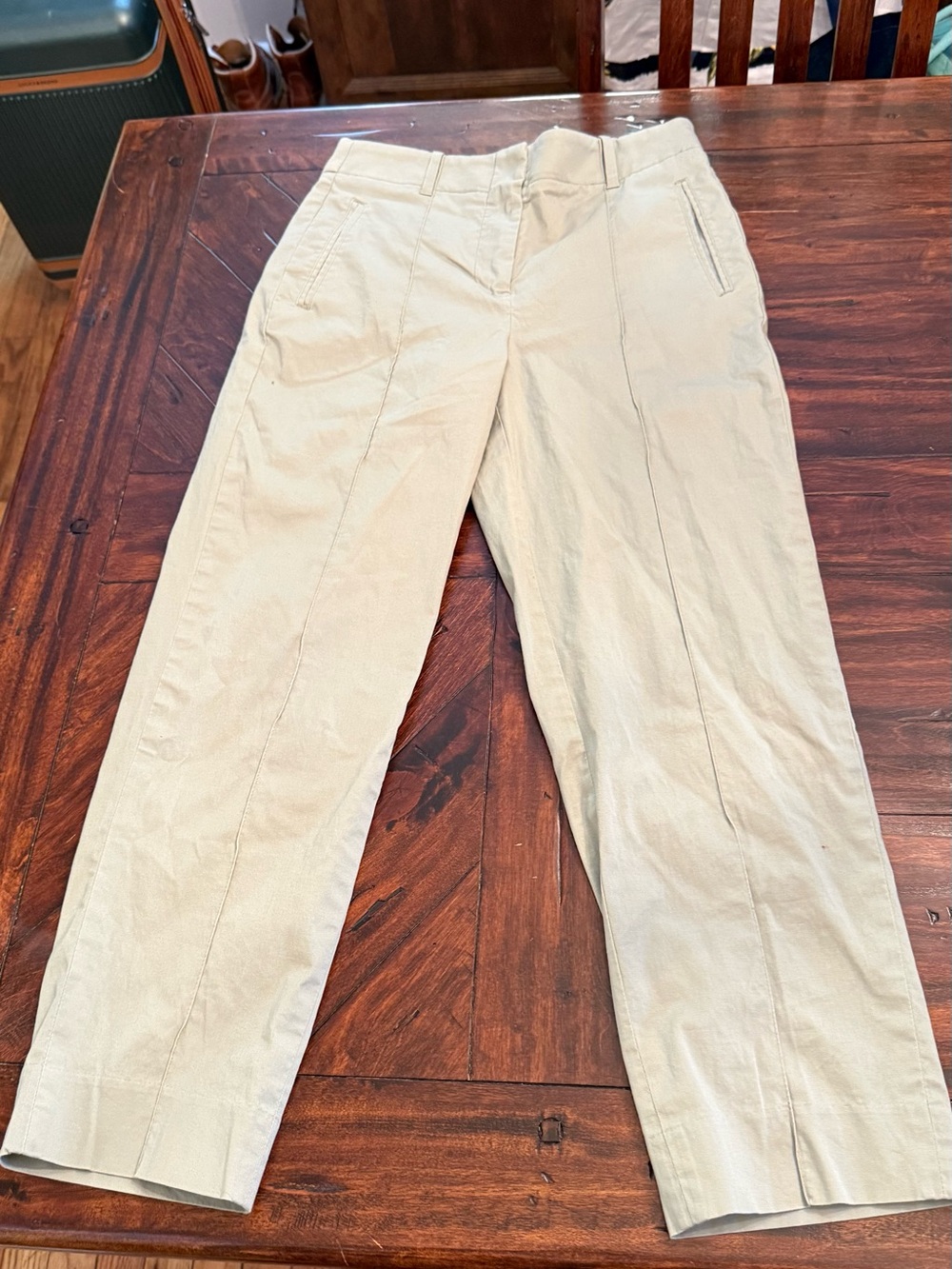 J. Crew women’s Straight-Leg Chinos in Light mint green